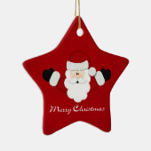 Frohe Weihnachten Keramikornament (Rechts)