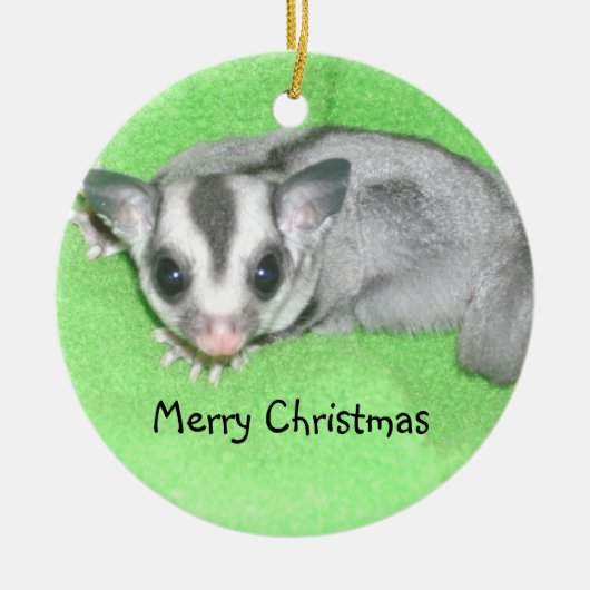 Frohe Weihnachten Keramikornament (Vorne)