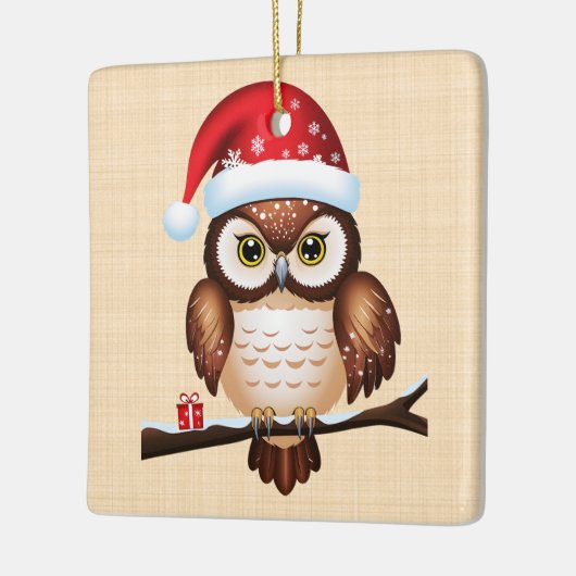 Frohe Weihnachten Keramikornament (Links)