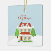 Frohe Weihnachten Keramikornament (Links)