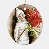 Frohe Weihnachten Keramikornament (Links)