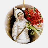 Frohe Weihnachten Keramikornament (Hinten)