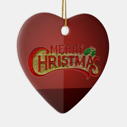 Frohe Weihnachten Keramikornament (Rechts)