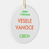 FROHE WEIHNACHTEN, KERAMIKORNAMENT (Rechts)