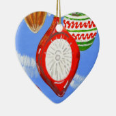 Frohe Weihnachten Keramikornament (Rechts)