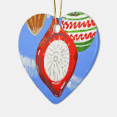 Frohe Weihnachten Keramikornament (Links)