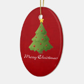 Frohe Weihnachten Keramikornament (Links)