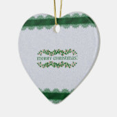 Frohe Weihnachten Keramikornament (Links)