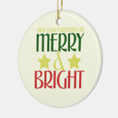 Frohe Weihnachten Keramikornament (Links)