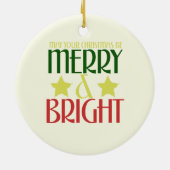 Frohe Weihnachten Keramikornament (Hinten)