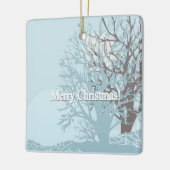 Frohe Weihnachten! Keramikornament (Links)