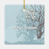 Frohe Weihnachten! Keramikornament (Rückseite)