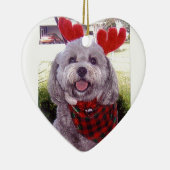 Frohe Weihnachten Keramikornament (Rechts)