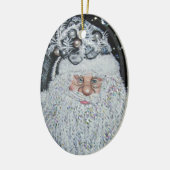 Frohe Weihnachten Keramikornament (Links)