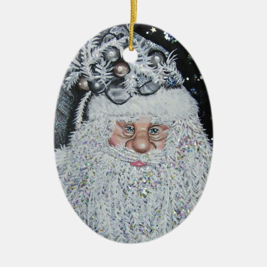 Frohe Weihnachten Keramikornament (Vorne)