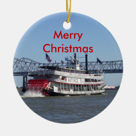 Frohe Weihnachten Keramikornament (Vorne)