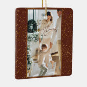 Frohe Weihnachten Keramikornament (Rechts)