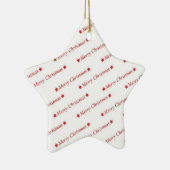 Frohe Weihnachten Keramikornament (Rechts)