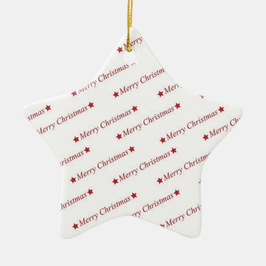 Frohe Weihnachten Keramikornament (Vorne)