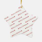 Frohe Weihnachten Keramikornament (Hinten)