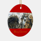 Frohe Weihnachten Keramikornament (Rechts)