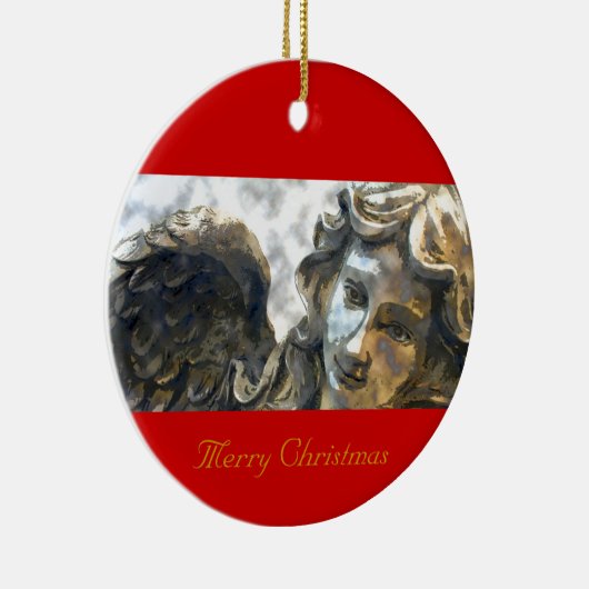 Frohe Weihnachten Keramikornament (Rechts)