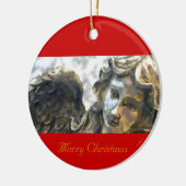 Frohe Weihnachten Keramikornament (Links)