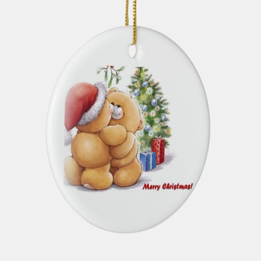 Frohe Weihnachten! Keramikornament (Rechts)