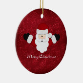 Frohe Weihnachten Keramikornament (Rechts)