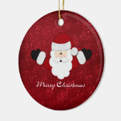 Frohe Weihnachten Keramikornament (Links)