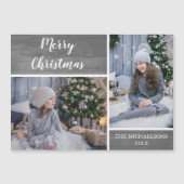 Frohe Weihnachten Kinder Foto Magnet (Vorderseite)