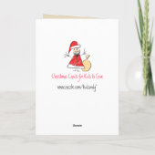 Frohe Weihnachten Kinder Kunst Weihnachtskarten (Rückseite)