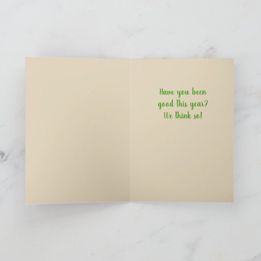 Frohe Weihnachten Kinder Kunst Weihnachtskarten (Innenseite)