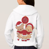 Frohe Weihnachten Kinder Pullover Hoodie (Rückseite)
