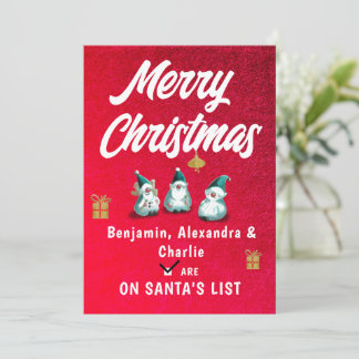 Frohe Weihnachten Kind's Name Niedlich Funny hinzu
