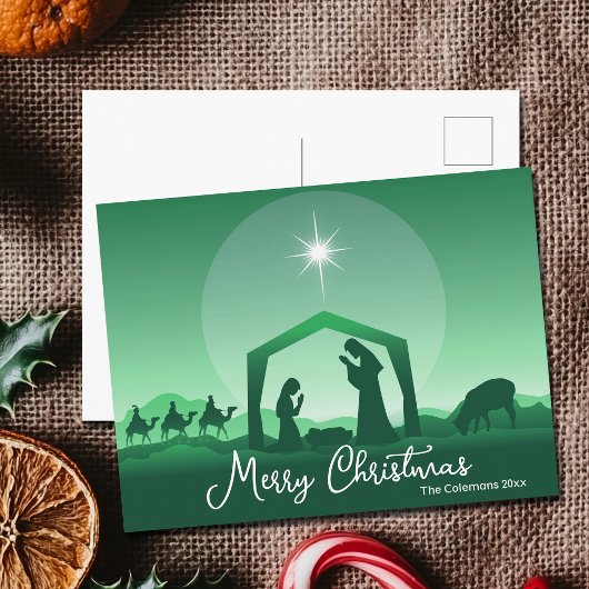 Frohe Weihnachten Kippenszene Grün Religiös