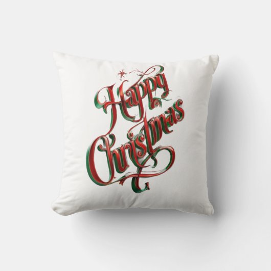 Frohe Weihnachten Kissen (Vorderseite)