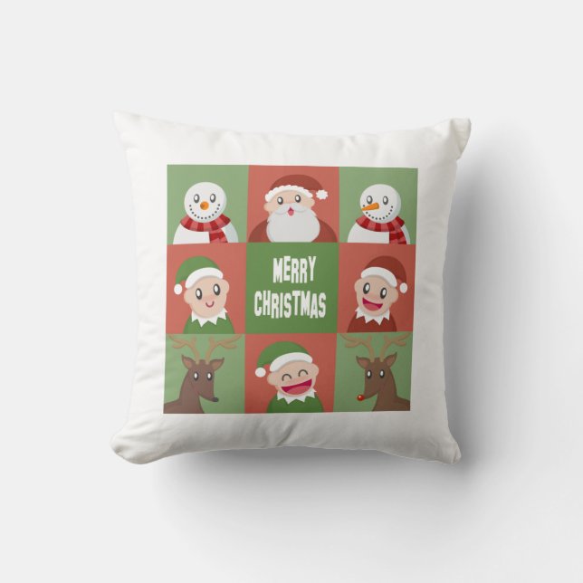 frohe Weihnachten Kissen (Vorderseite)