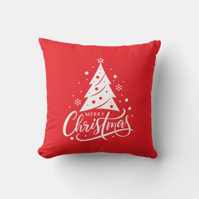 Frohe Weihnachten  Kissen (Vorderseite)