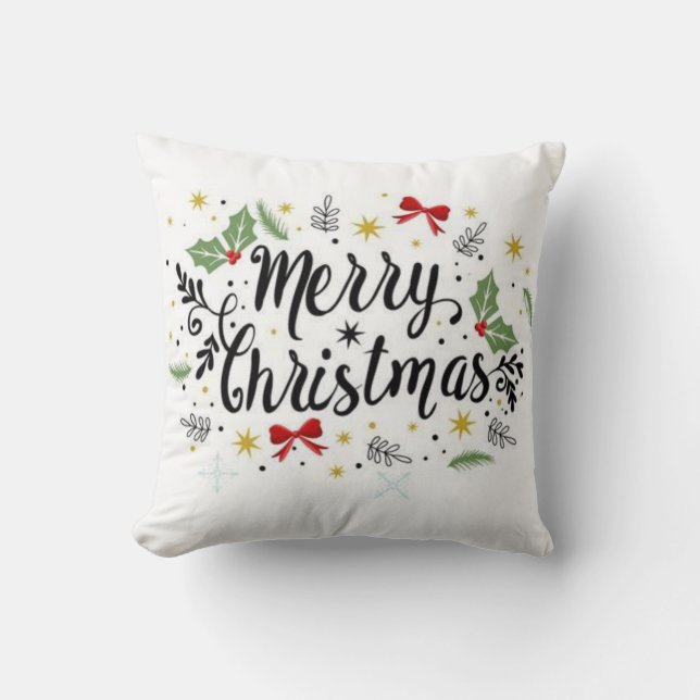 Frohe Weihnachten Kissen (Vorderseite)