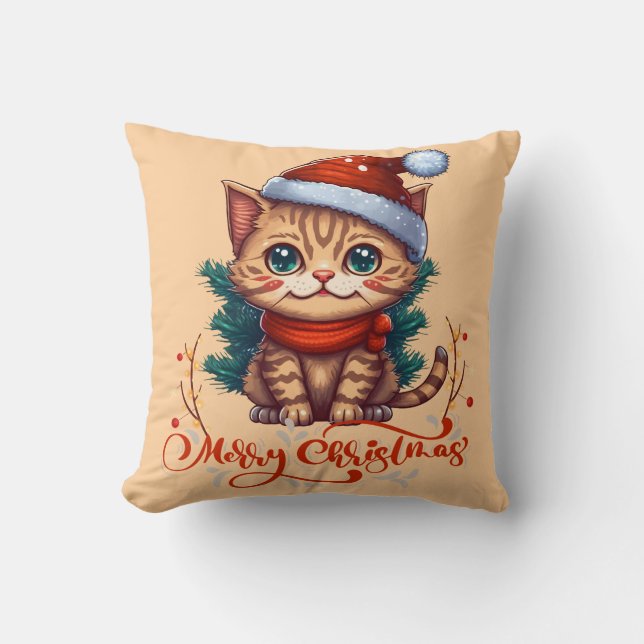 Frohe Weihnachten Kissen (Vorderseite)