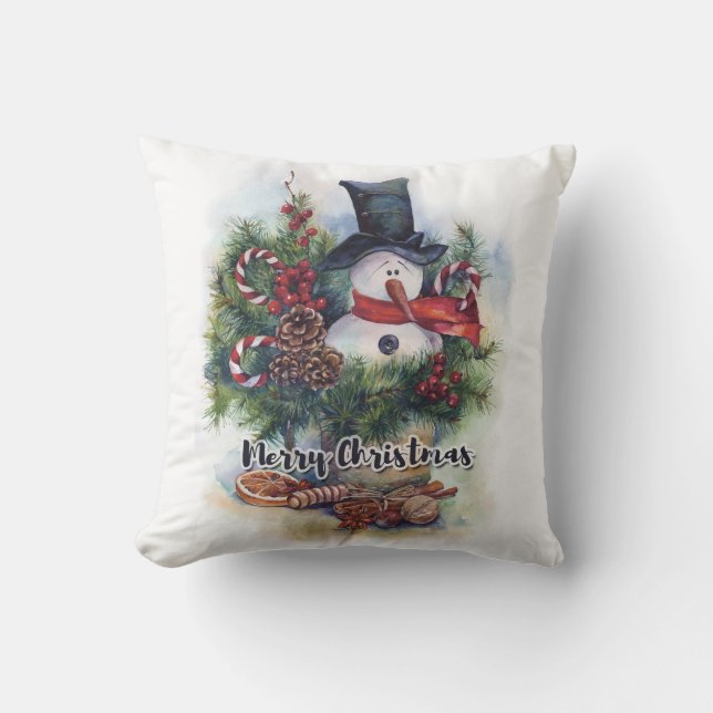 Frohe Weihnachten Kissen (Vorderseite)