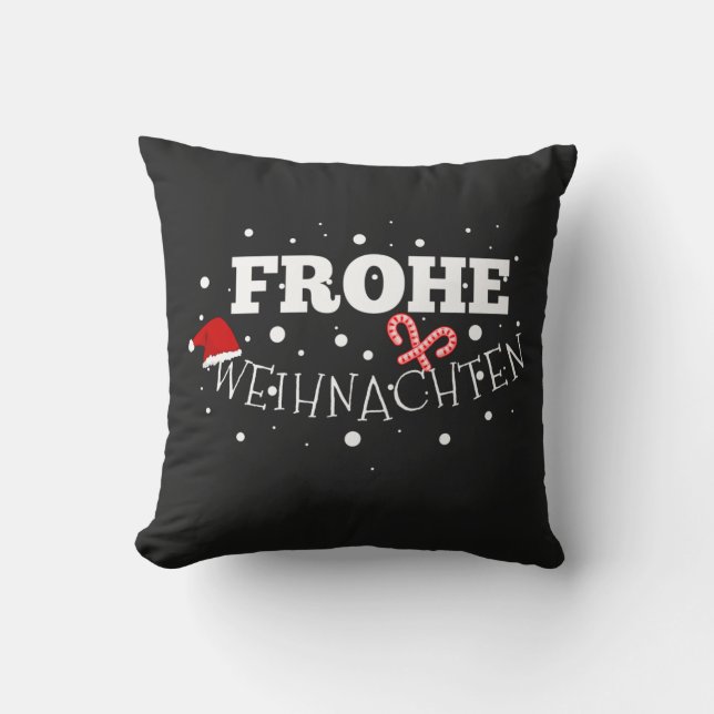 Frohe Weihnachten Kissen (Vorderseite)