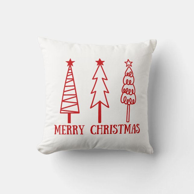 Frohe Weihnachten Kissen (Vorderseite)