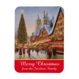Frohe Weihnachten Kitsch Nostalgischer Deutscher M Magnet