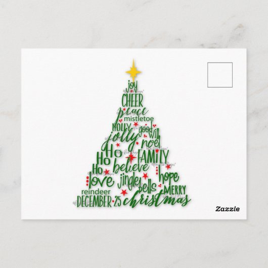 Frohe Weihnachten Kitten Postkarte (Rückseite)