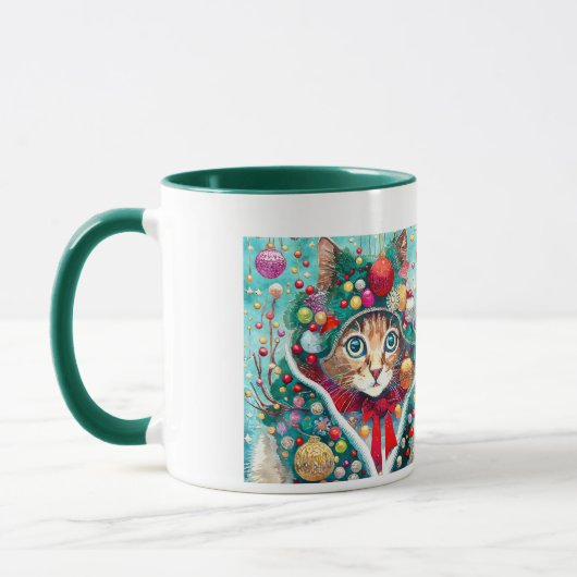 Frohe Weihnachten "Kitty" Tasse (Links)