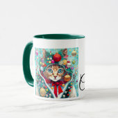 Frohe Weihnachten "Kitty" Tasse (Vorderseite Links)