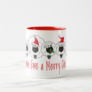 Frohe Weihnachten Kiwi Style Zweifarbige Tasse