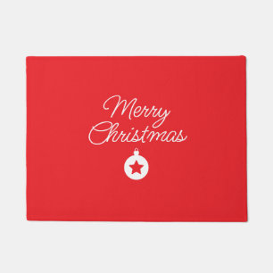 Frohe Weihnachten Klassik Einzigartig Minimalistis Fußmatte